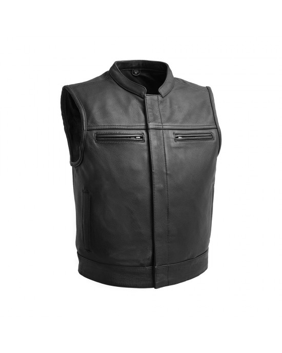 Men's Motorcycle Leather Vest