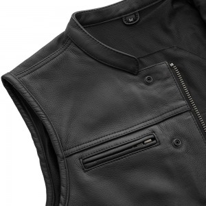 Men's Motorcycle Leather Vest