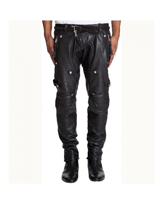 Fashion Leather Pant Men