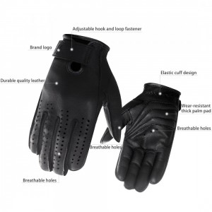 Breathable Leather Driving Gloves