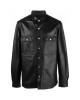 leather shirt jacket