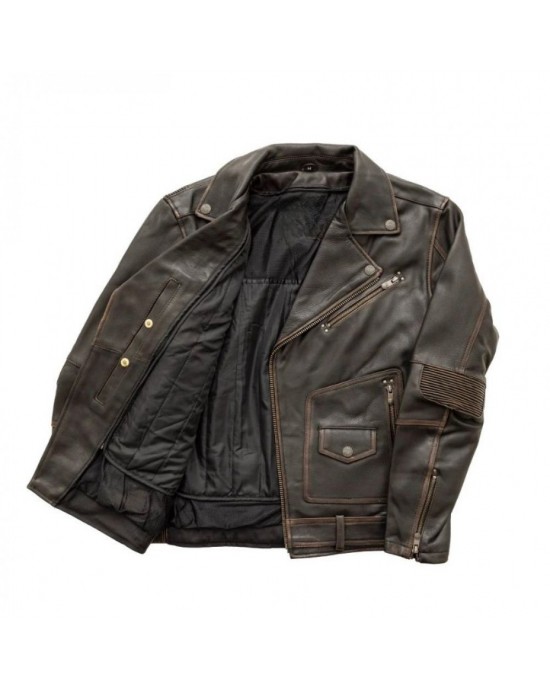 Men's Motorcycle Leather Jacket