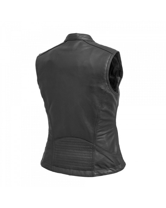 Women's Motorcycle Leather Vest