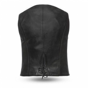 Women's Buckled Zip Front Vest 