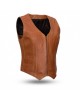 Women's Western Style Motorcycle Leather Vest