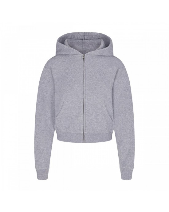 COTTON FLEECE ZIP UP HOODIE