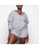 COTTON FLEECE ZIP UP HOODIE