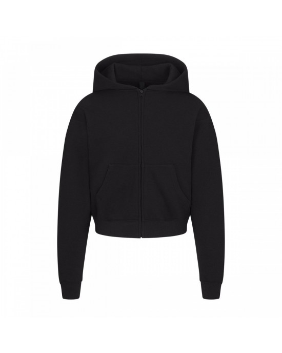 COTTON FLEECE ZIP UP HOODIE