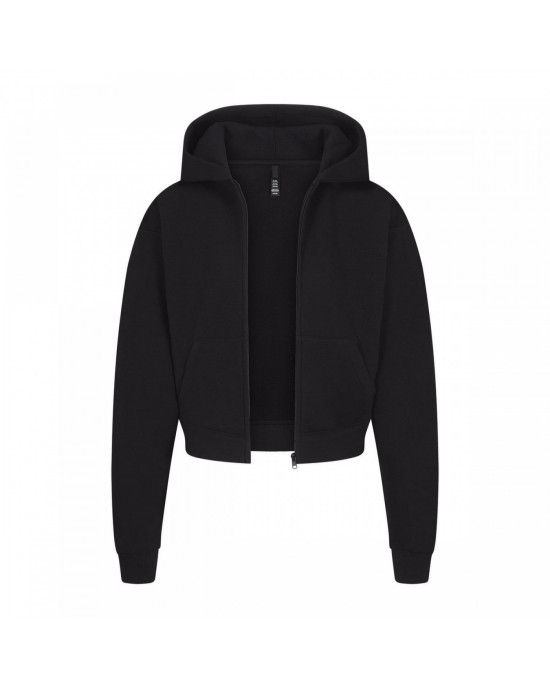 COTTON FLEECE ZIP UP HOODIE