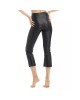 Leather Cropped Flare Leggings