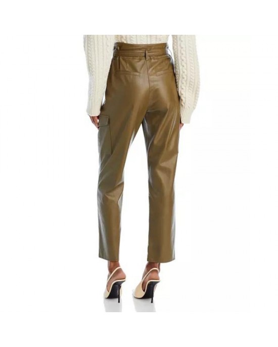 Leather Paperbag-Waist Pants - 100% Exclusive