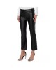 Leather Straight Ankle Pants