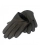 Half Palm leather driving gloves black