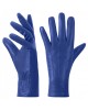 Warm Driving Lambskin Leather Gloves Blue