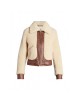 Shearling & Leather Moto Jacket