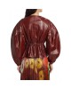 Balloon-Sleeve Leather Jacket