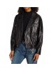 buffalo black Leather biker Jacket