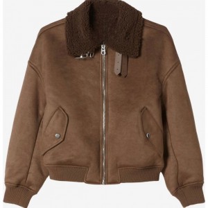 womens plained colour bomber jacket