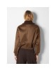 womens plained colour bomber jacket