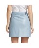  trendy Leather Tie-Waist Miniskirt