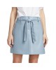  trendy Leather Tie-Waist Miniskirt