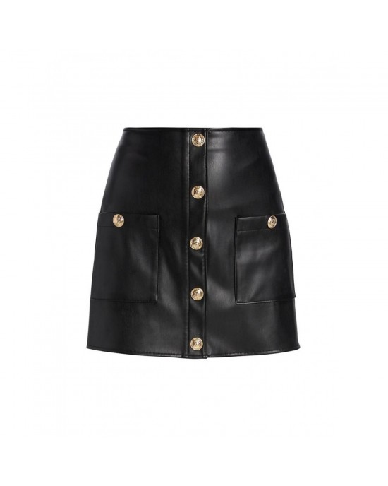 Truman Faux Leather Miniskirt