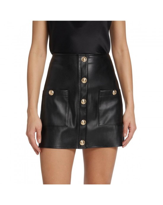 Truman Faux Leather Miniskirt