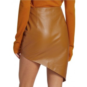  Asymmetric Lambskin Miniskirt - Unconventional Glam