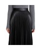  Leather Midi-Skirt