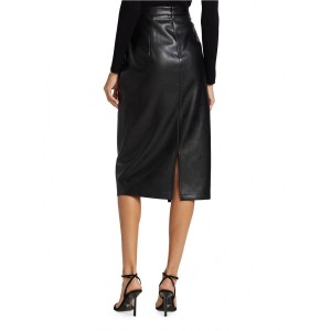 Gathered Vegan Leather Skirt - Ethical Elegance