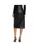 Gathered Vegan Leather Skirt - Ethical Elegance