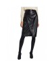 Gathered Vegan Leather Skirt - Ethical Elegance